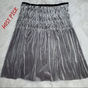 Grace Elements gray velvet skirt
